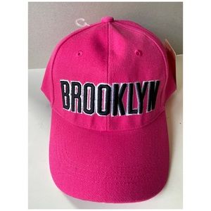 NWT Brooklyn NYC baseball cap new with tags adjustable strap. Cool Pink